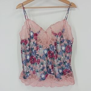Oscar de la Renta Floral Lace Cami